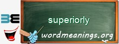 WordMeaning blackboard for superiorly
